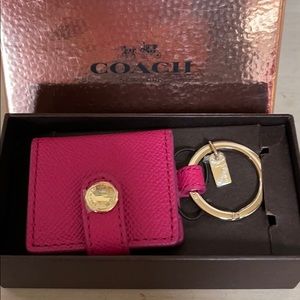 New Coach key ring with photo holder.
